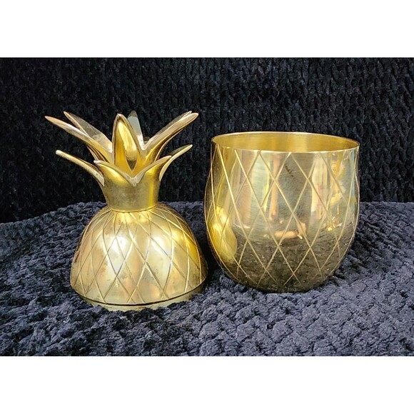 Pineapple Co. Brass Pineapple Tumbler – Made in India - Picture 4 of 9